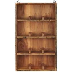 V�ghylde m/4 opdelte hylder 12 rum