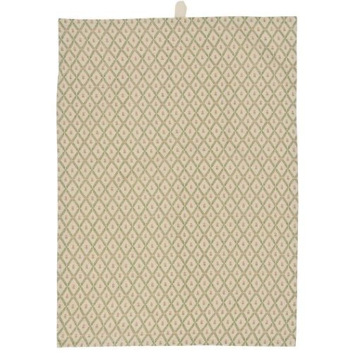  Viskestykke Bella natur m/grnt rudemnster og Blomster