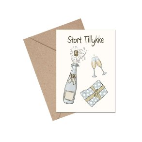 Stort tillykke champagne