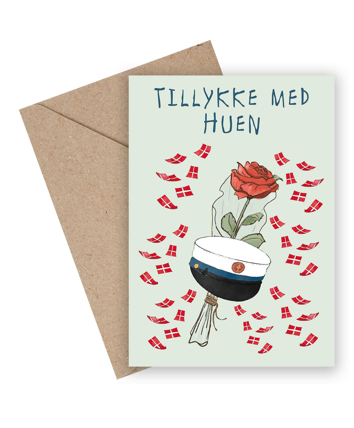 Tillykke med huen, bl kort