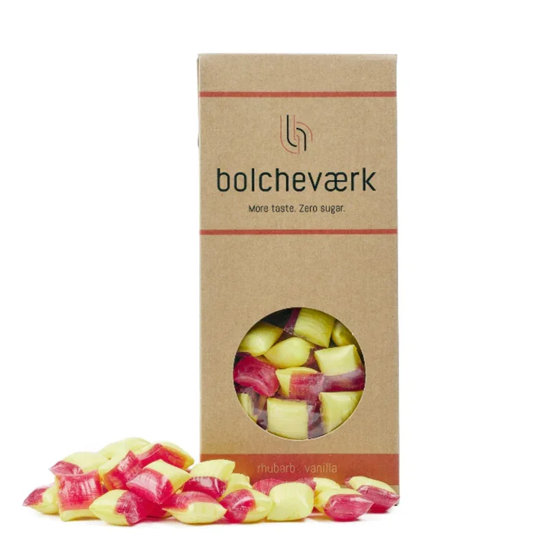RABARBER &amp; VANILJE - SUKKERFRI BOLCHER