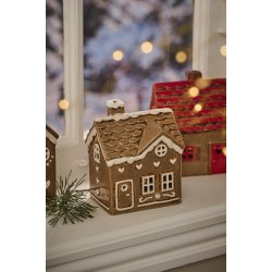 Hus t/fyrfadslys "Gingerbread"