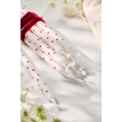 Kertelys m/rde hjerter