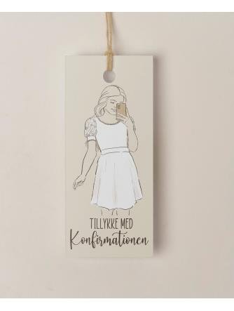 Tillykke med konfirmationen pige