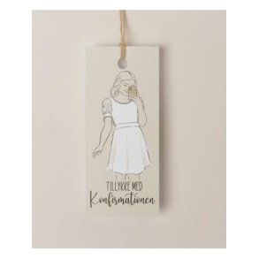 Tillykke med konfirmationen pige